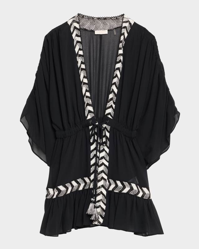 Sylvie Embellished Caftan Coverup Dress